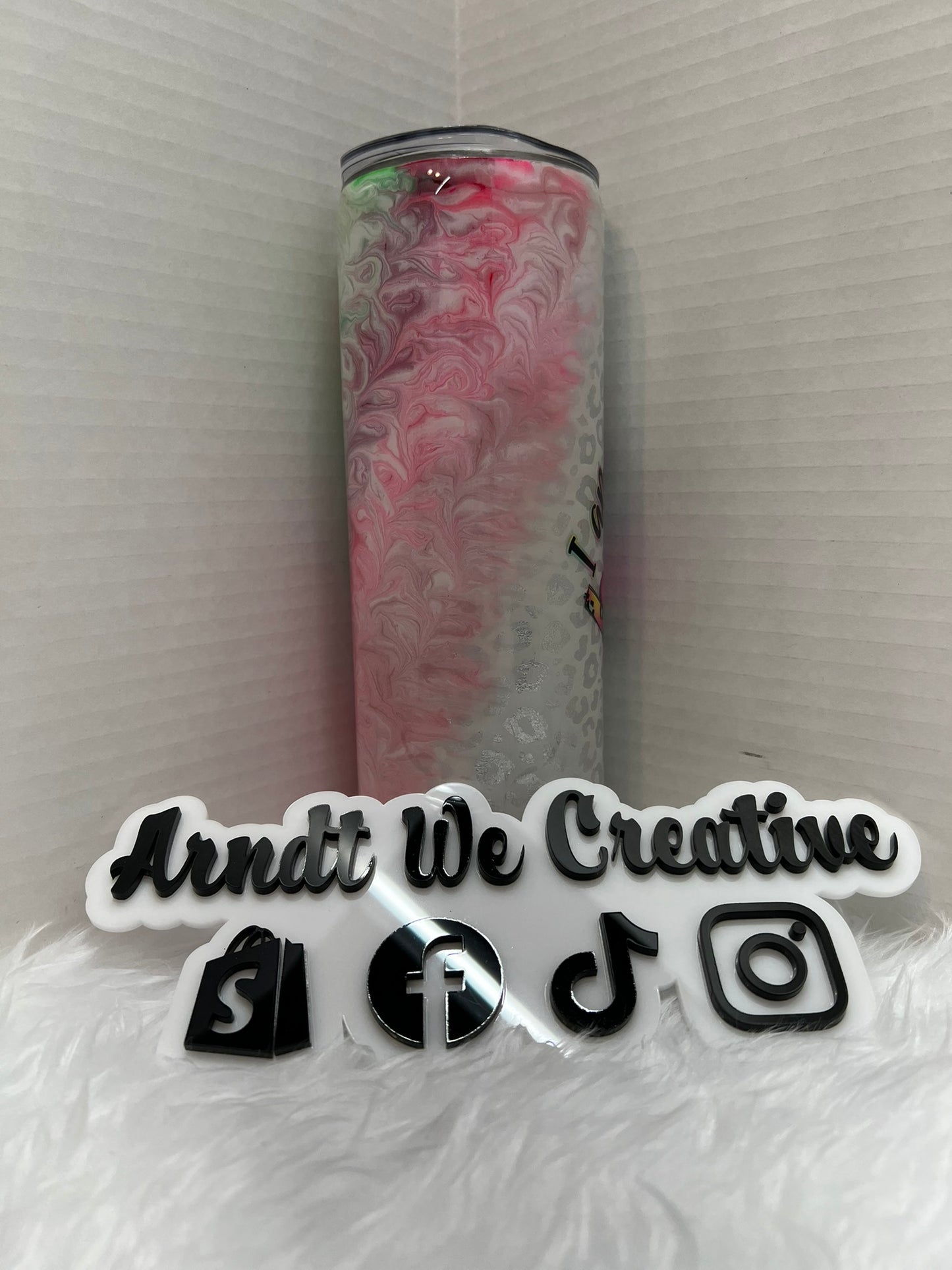 Ready to Ship - 20oz Skinny Tumbler (I am Loved)