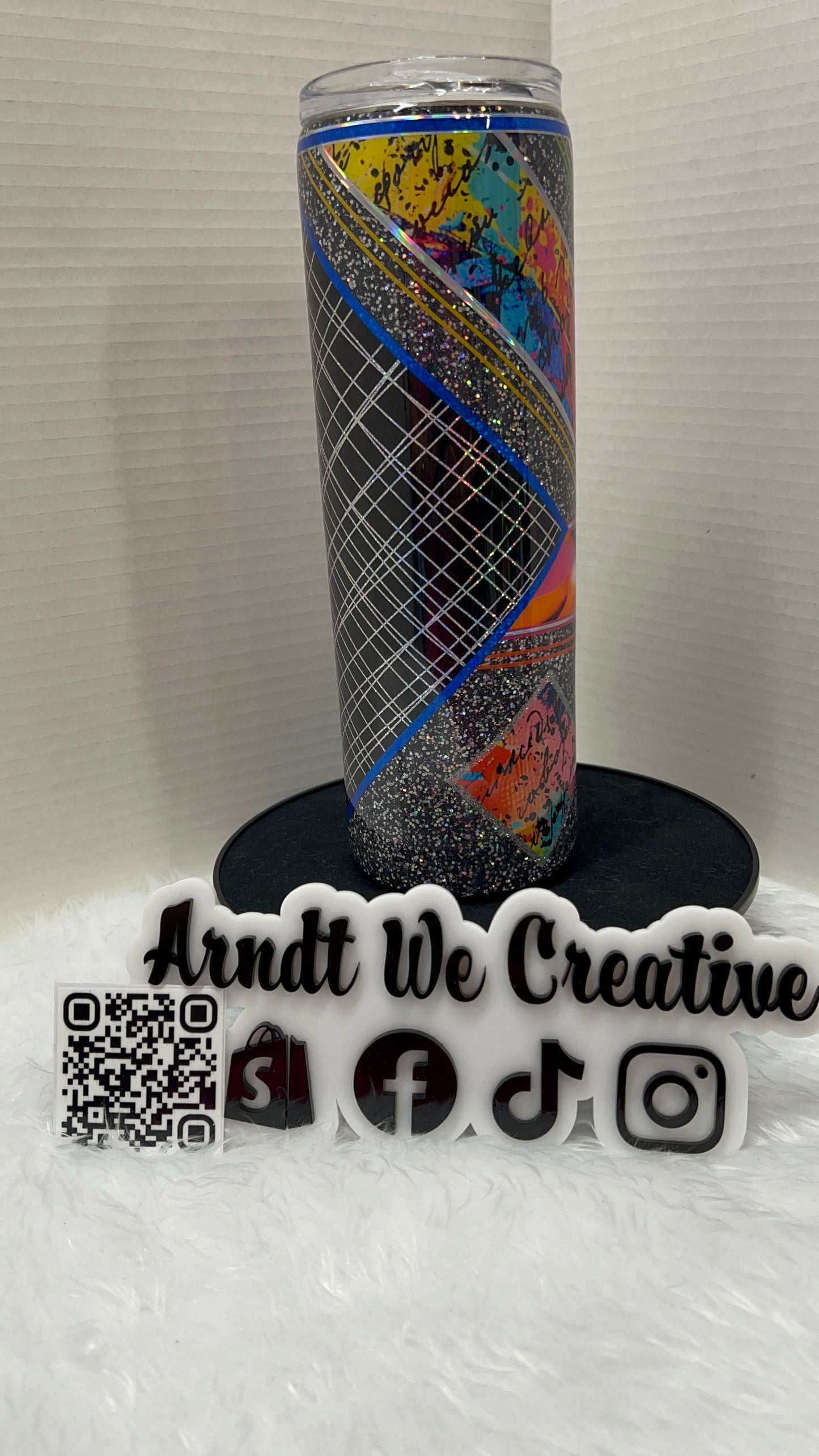 Ready to Ship - 30oz Skinny Tumbler (Mixed Media Black)