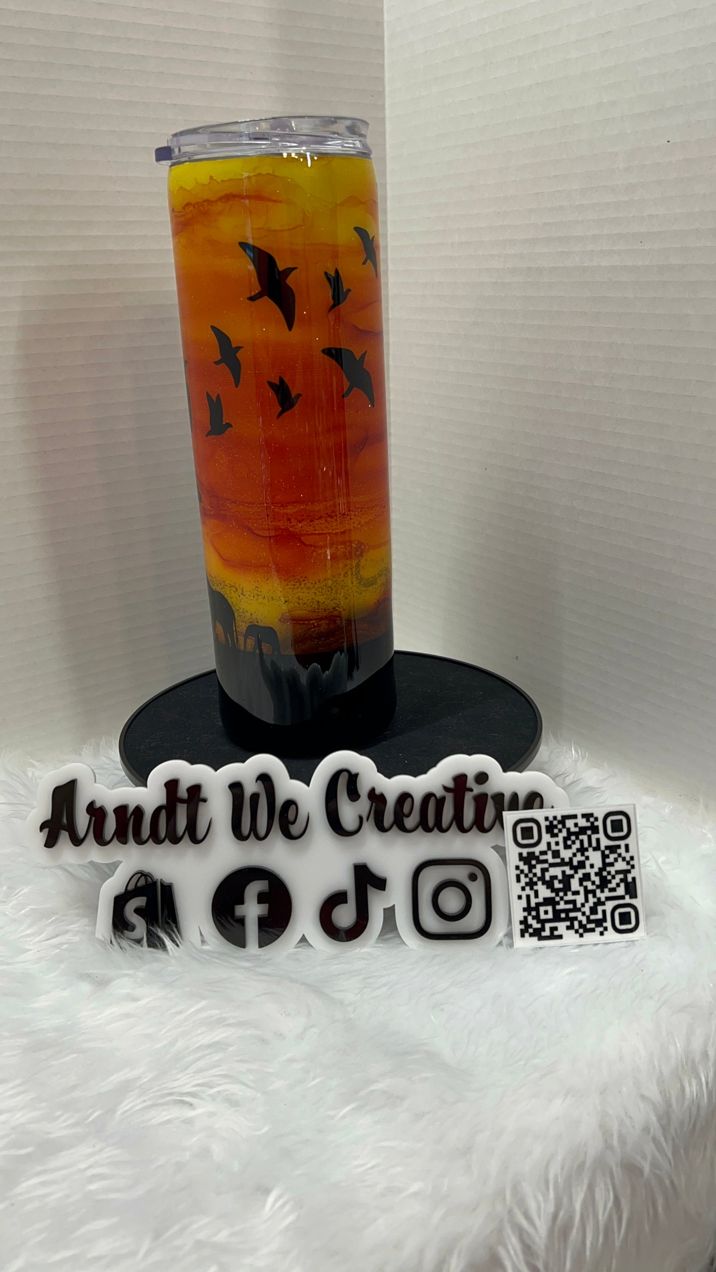 Ready to Ship - 30oz Skinny Tumbler (Alcohol Ink)