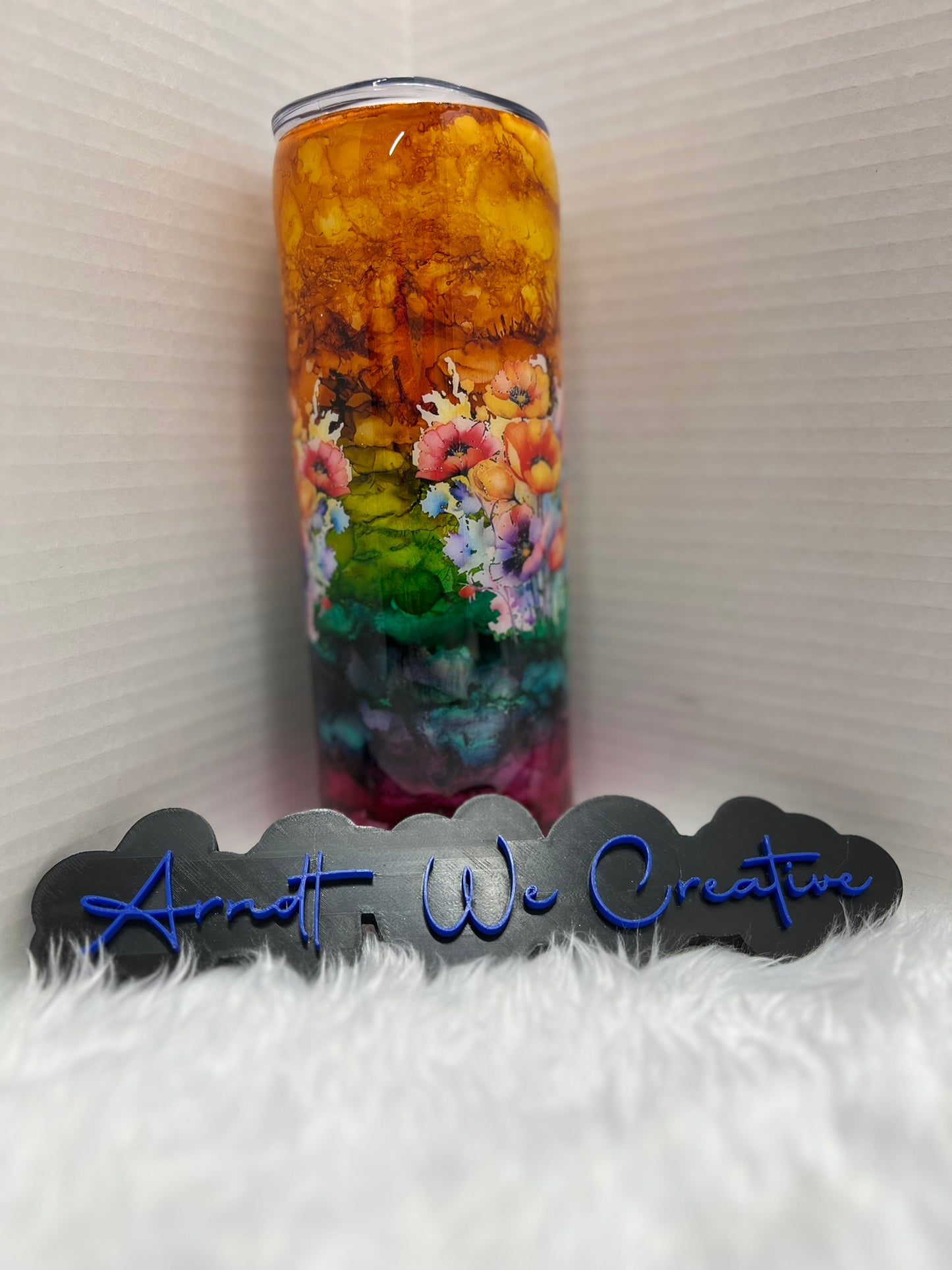 Ready to Ship - 20oz Skinny Tumbler (Cheetah Love)