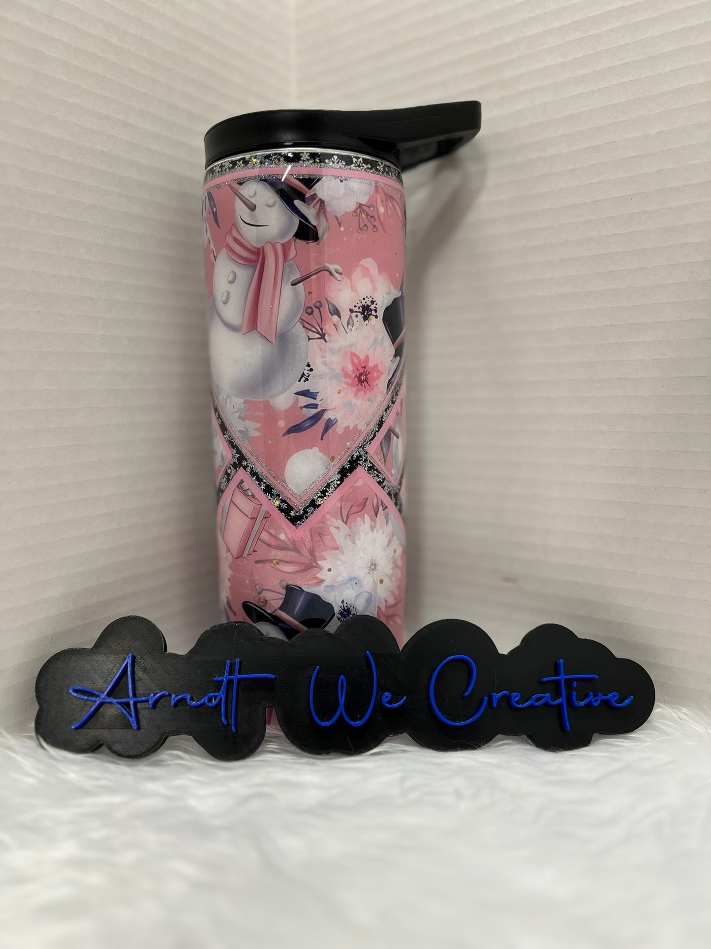 Ready to Ship - 20oz Skinny Tumbler (Snowman)