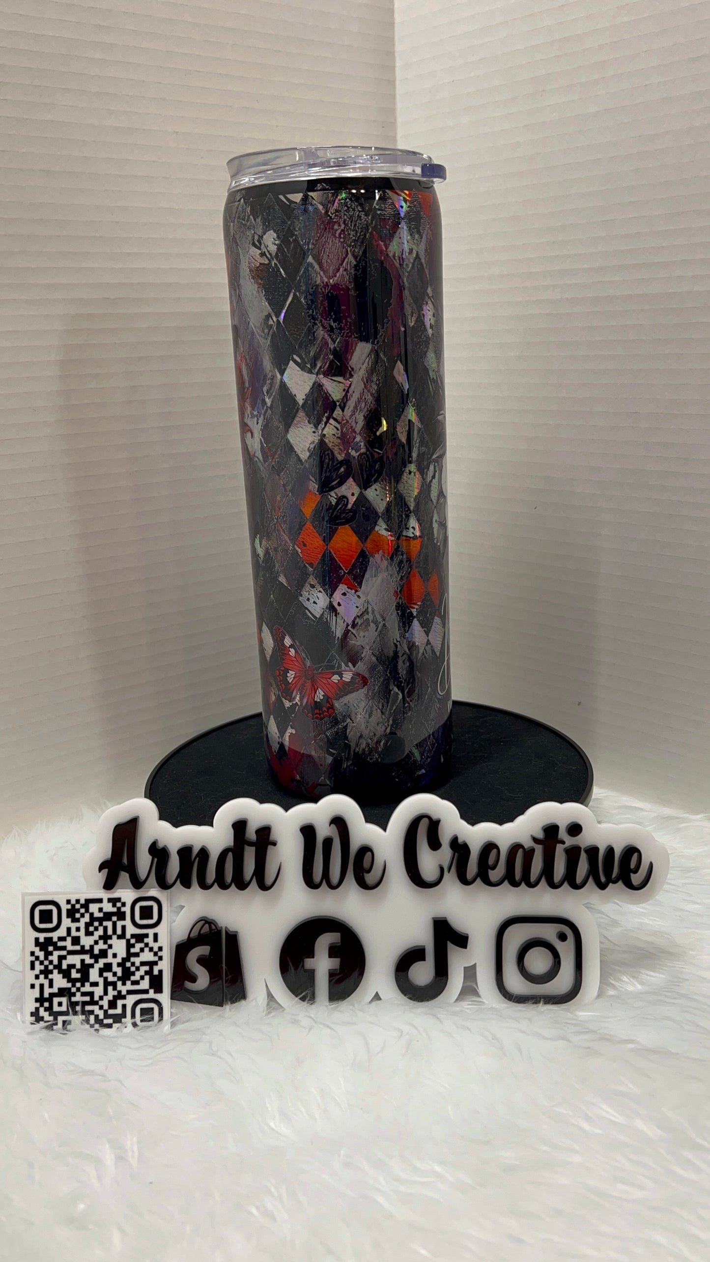 Ready to Ship - 30oz Skinny Tumbler (Stay Savage Not Average Grunge)