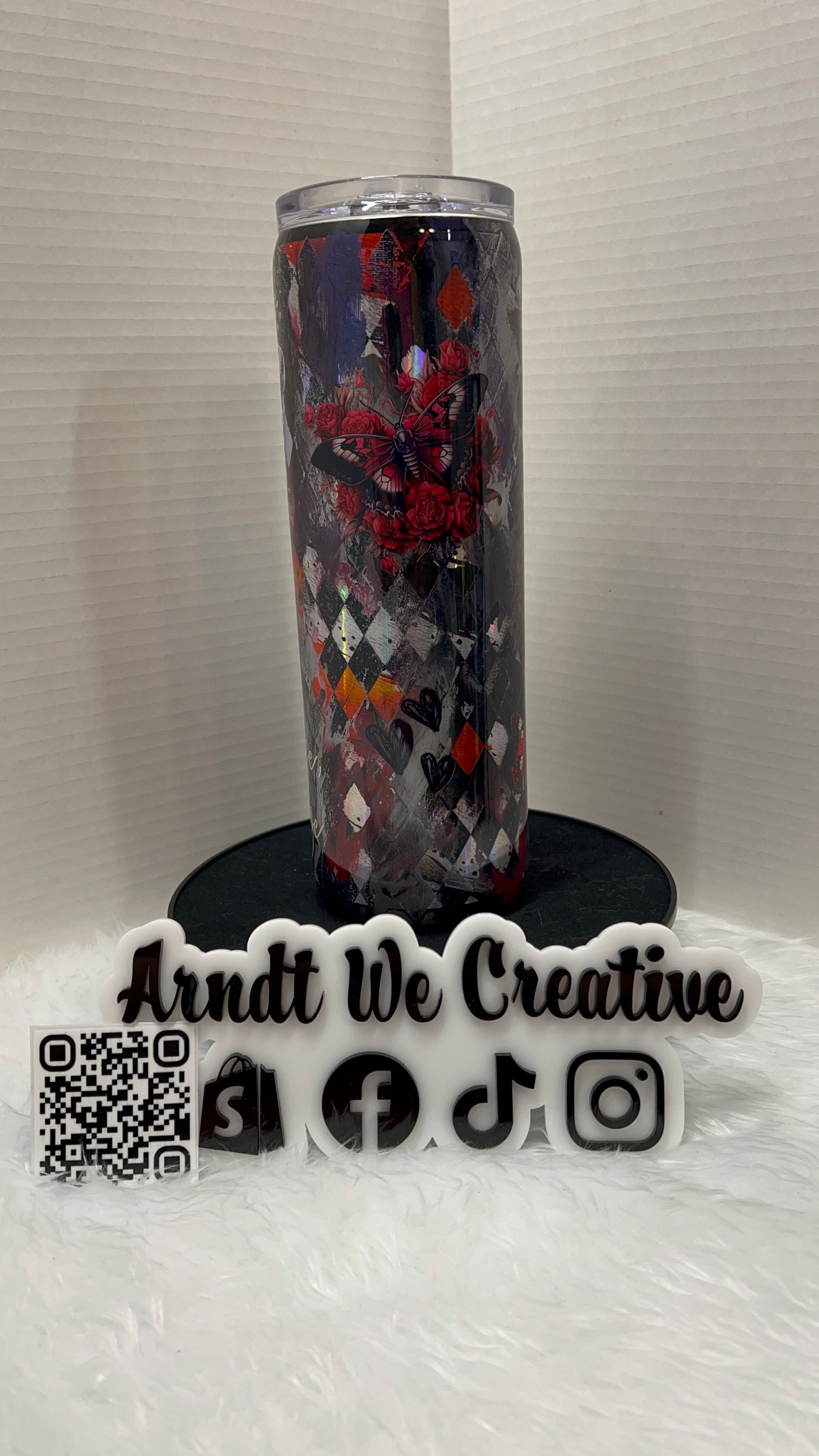 Ready to Ship - 30oz Skinny Tumbler (Stay Savage Not Average Grunge)