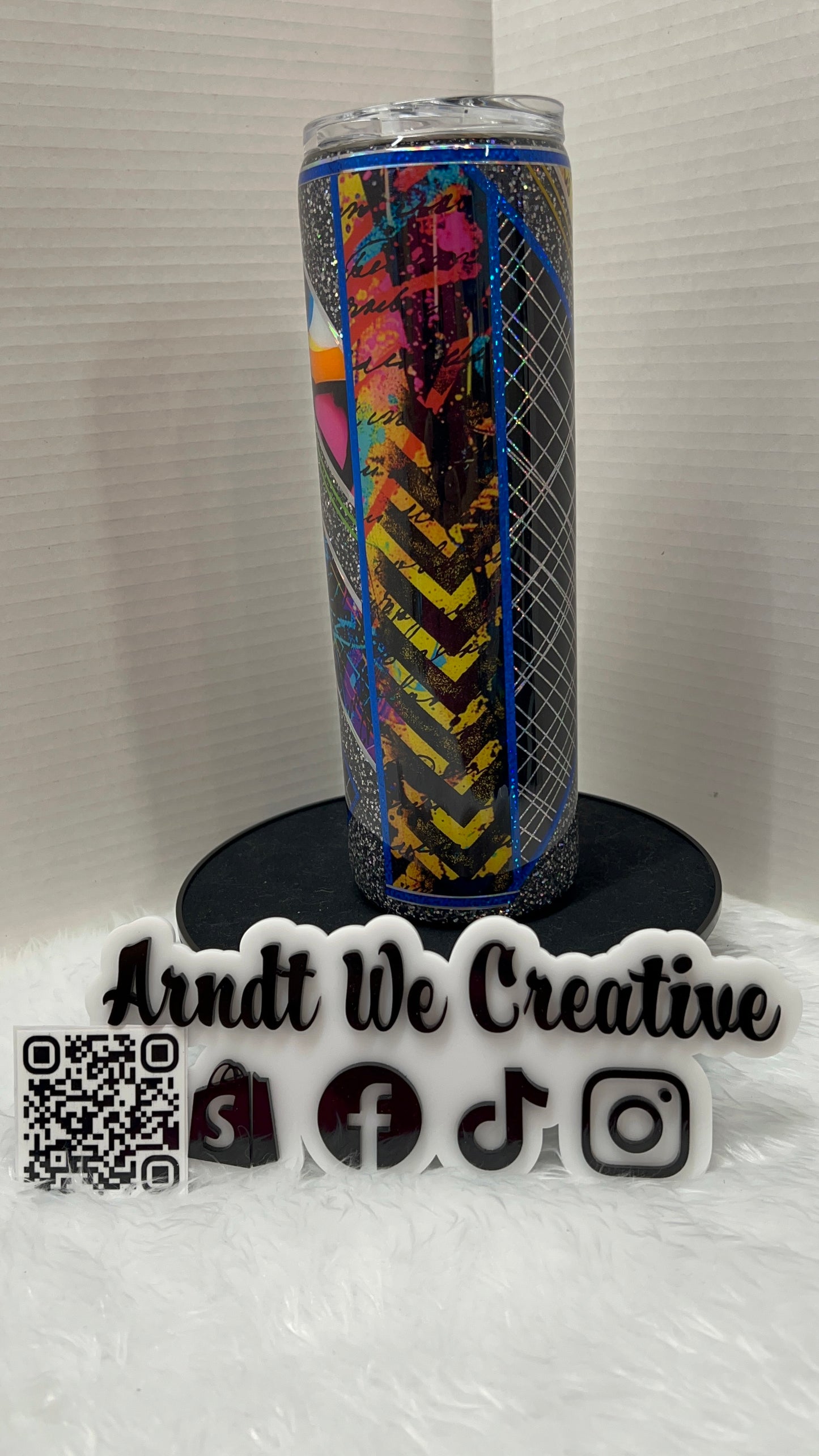 Ready to Ship - 30oz Skinny Tumbler (Mixed Media Black)