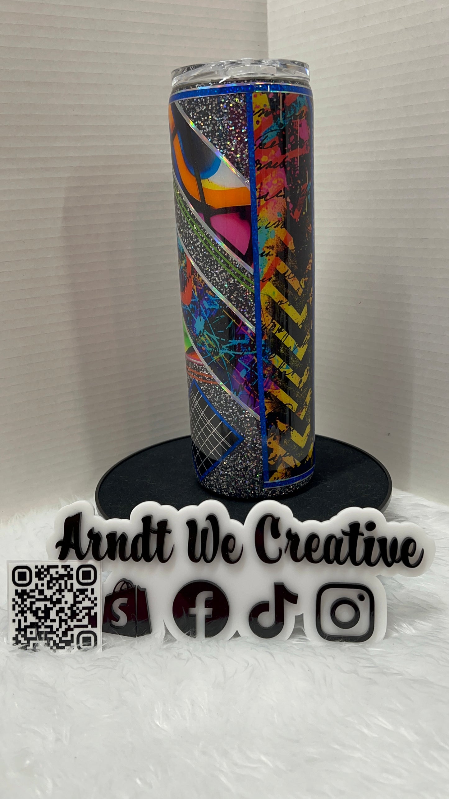 Ready to Ship - 30oz Skinny Tumbler (Mixed Media Black)