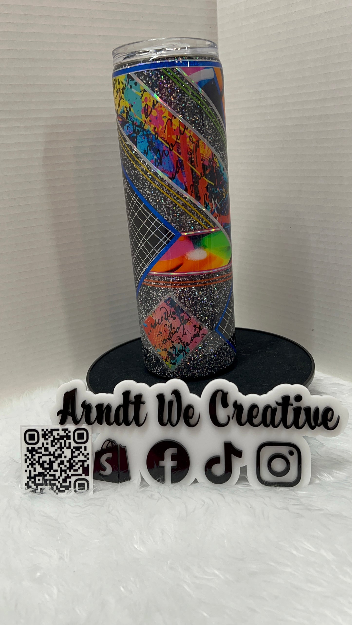 Ready to Ship - 30oz Skinny Tumbler (Mixed Media Black)