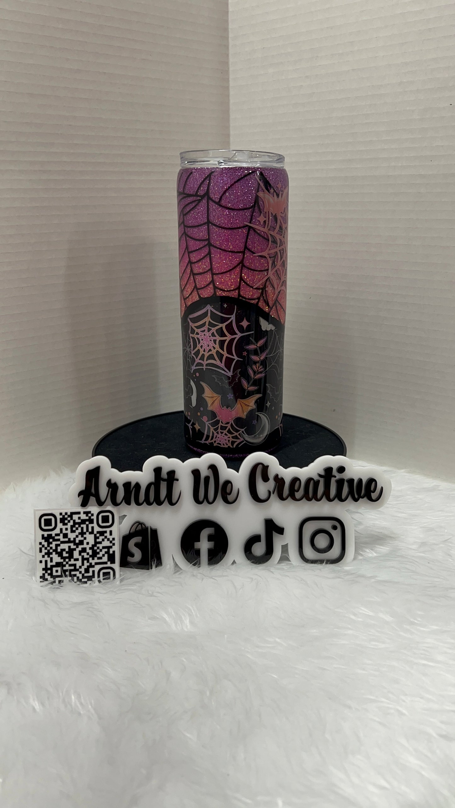 Ready to Ship - 20oz Skinny Tumbler (ombre halloween)
