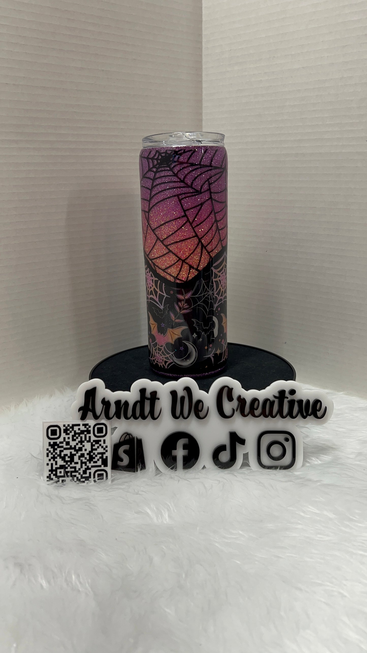 Ready to Ship - 20oz Skinny Tumbler (ombre halloween)