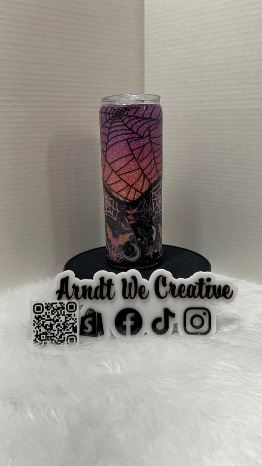 Ready to Ship - 20oz Skinny Tumbler (ombre halloween)