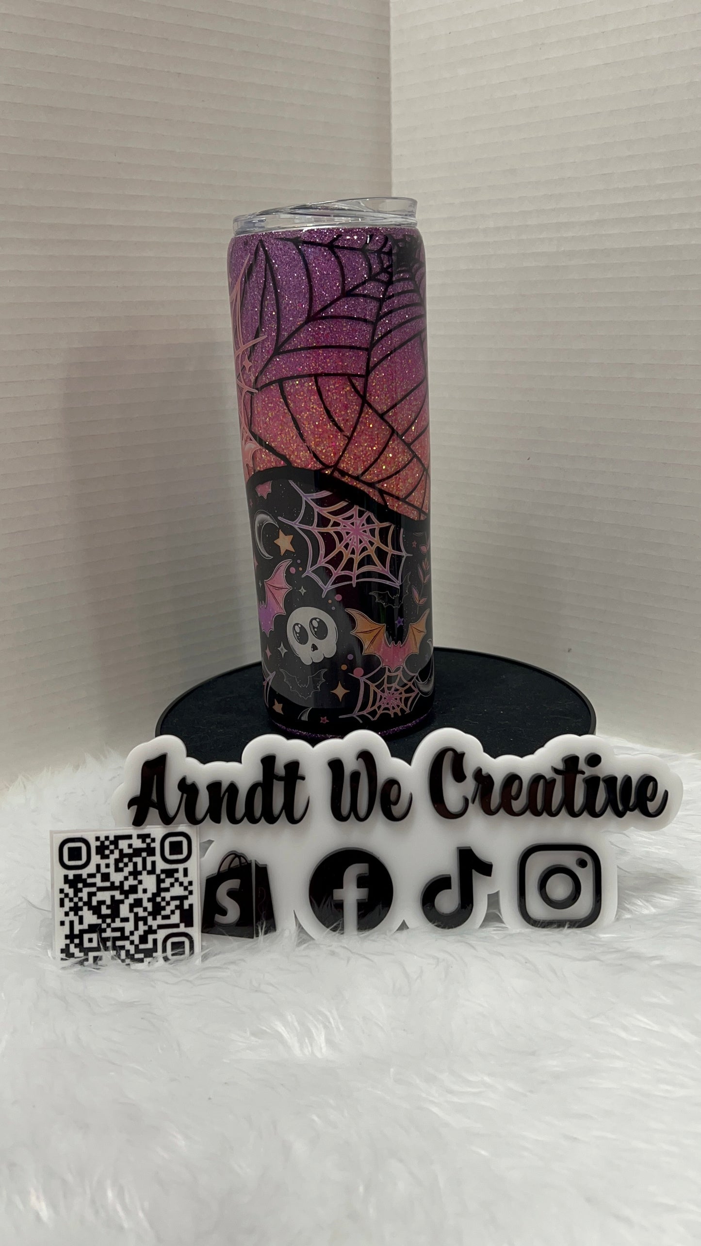 Ready to Ship - 20oz Skinny Tumbler (ombre halloween)