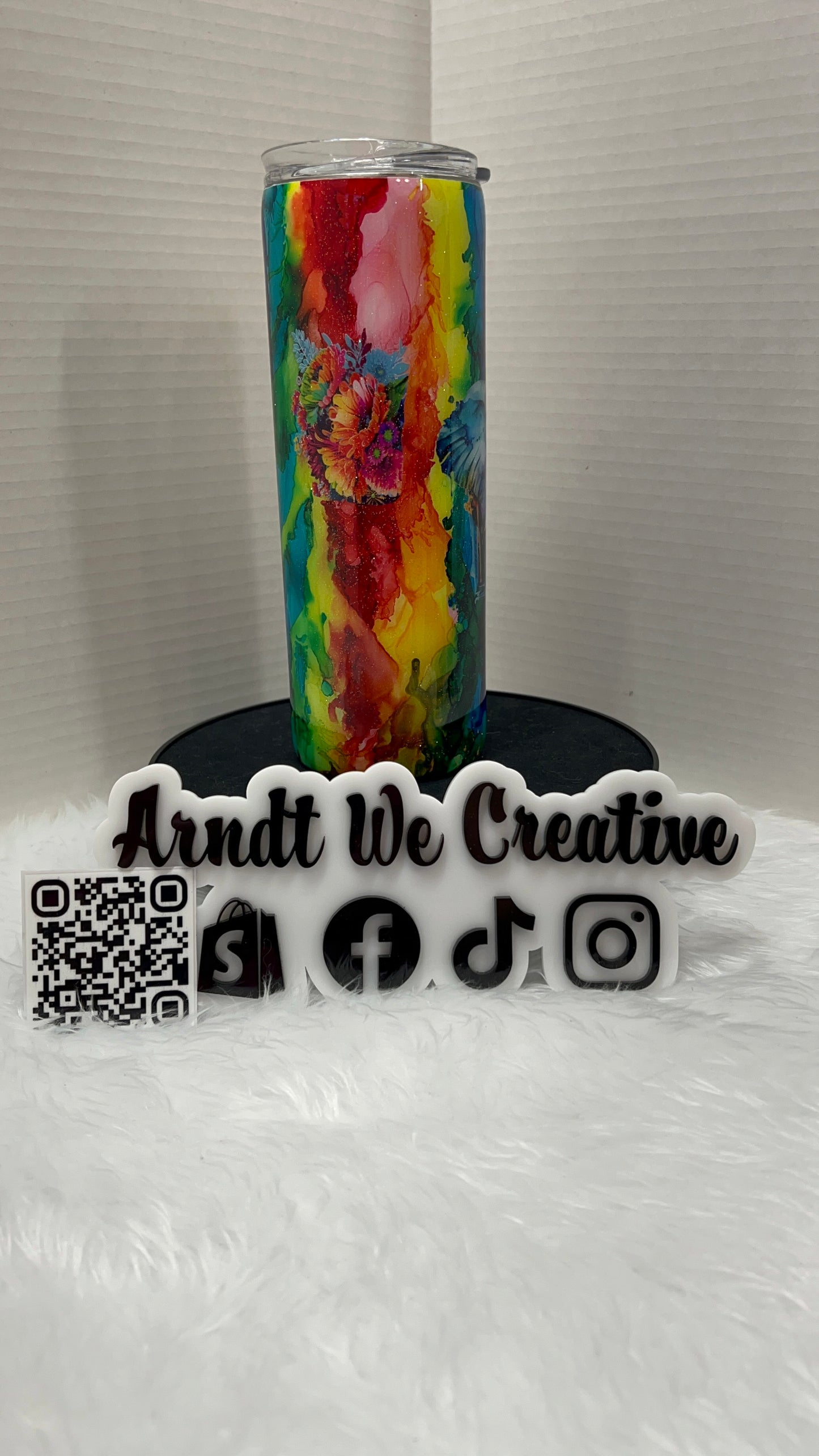 Ready to Ship - 20oz Skinny Tumbler (elephant)