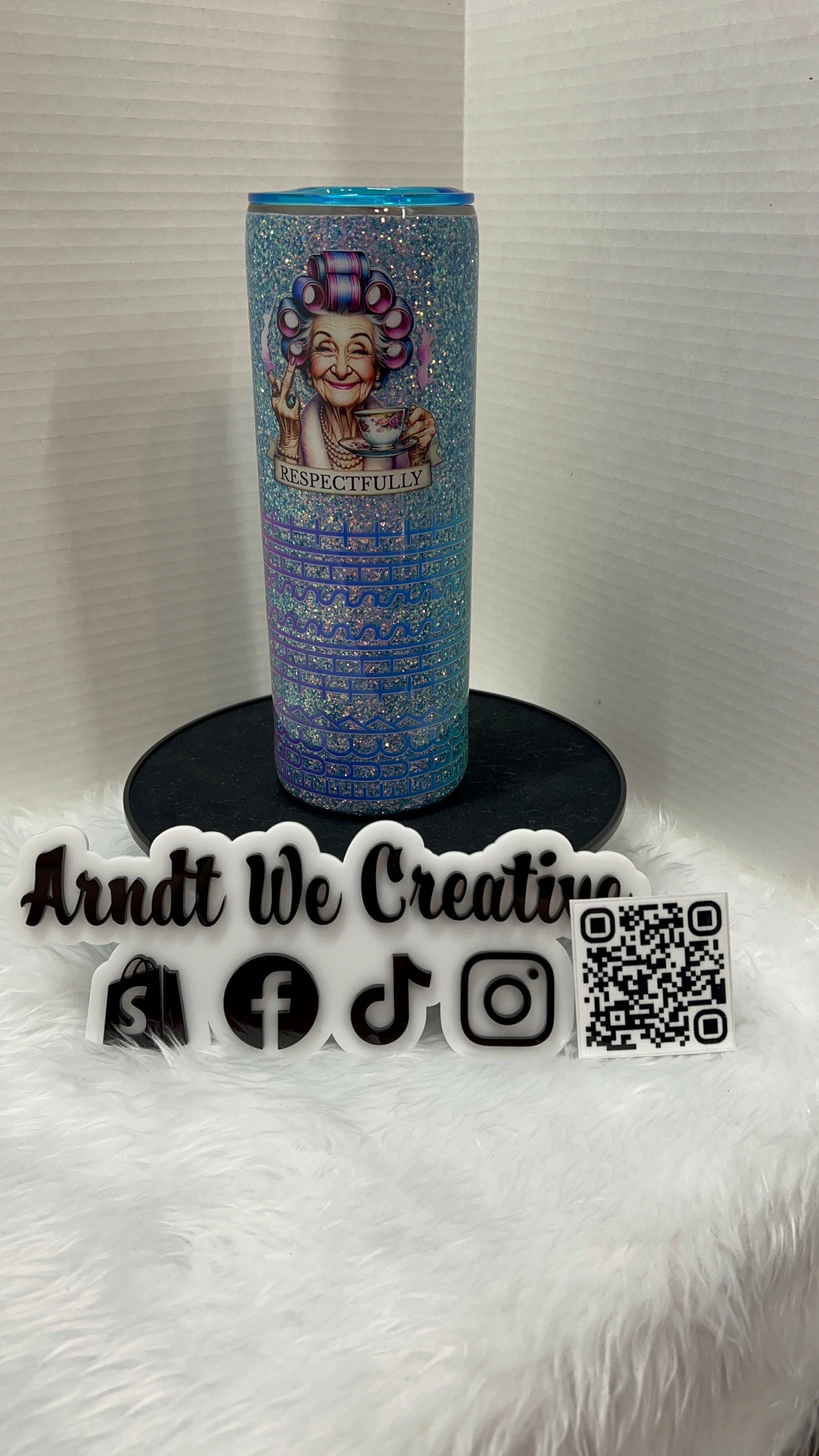 Ready to Ship - 20oz Skinny Tumbler (Hidden Message F*ck This S*it)