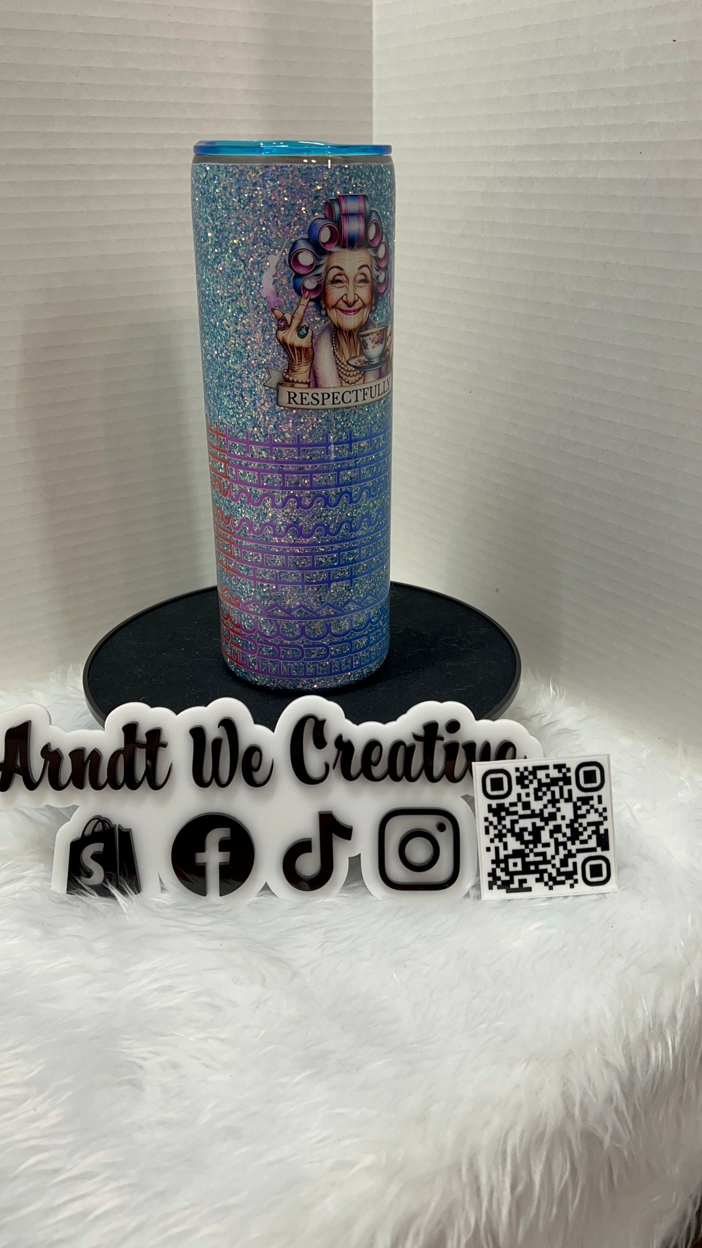 Ready to Ship - 20oz Skinny Tumbler (Hidden Message F*ck This S*it)