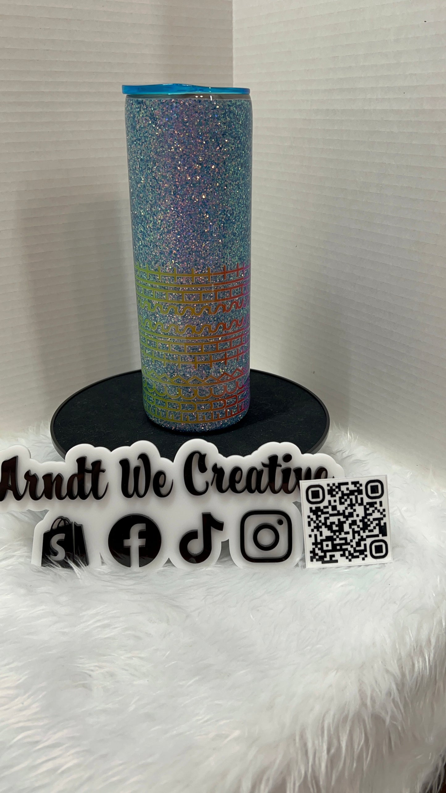 Ready to Ship - 20oz Skinny Tumbler (Hidden Message F*ck This S*it)