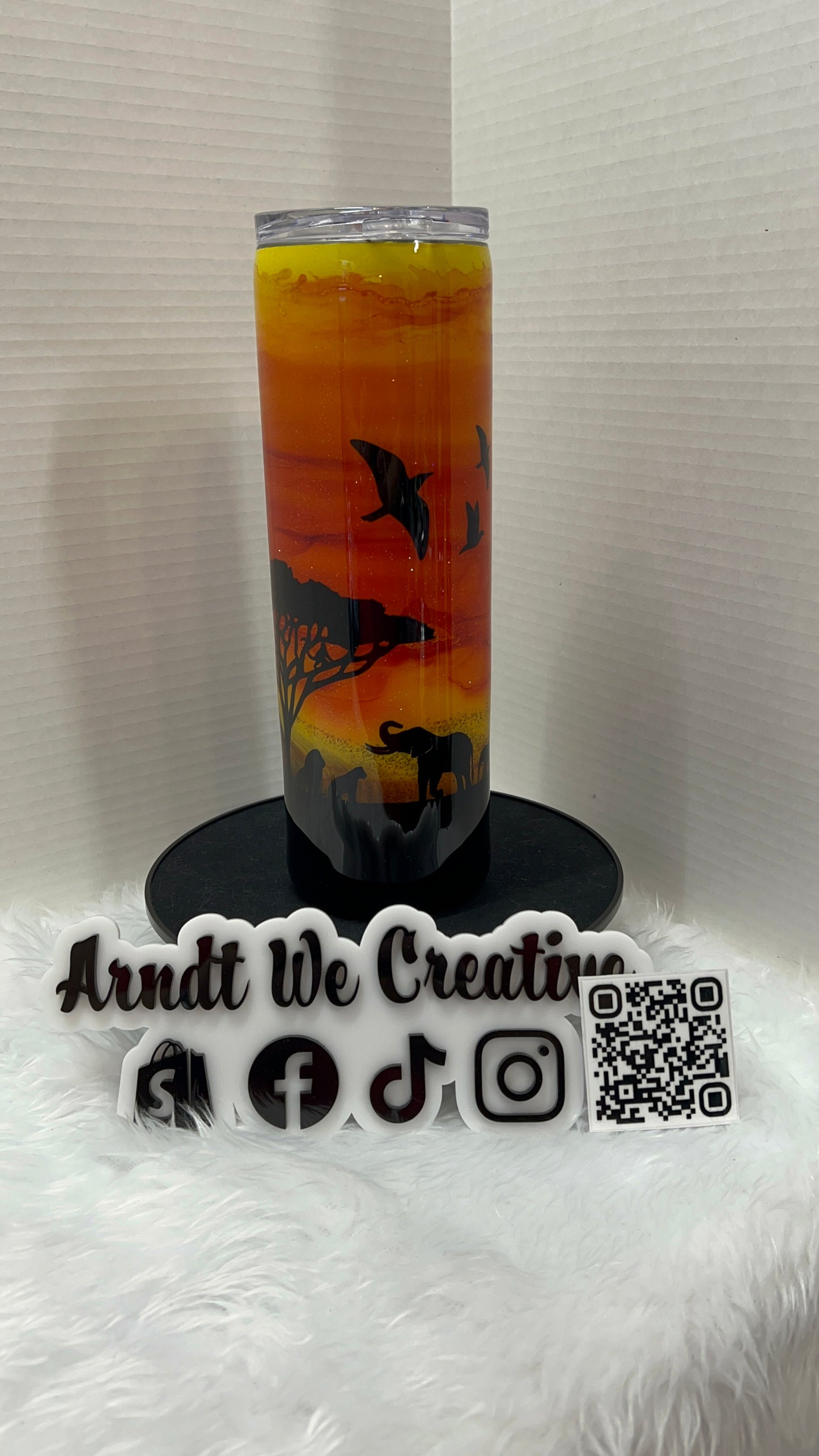 Ready to Ship - 30oz Skinny Tumbler (Alcohol Ink)