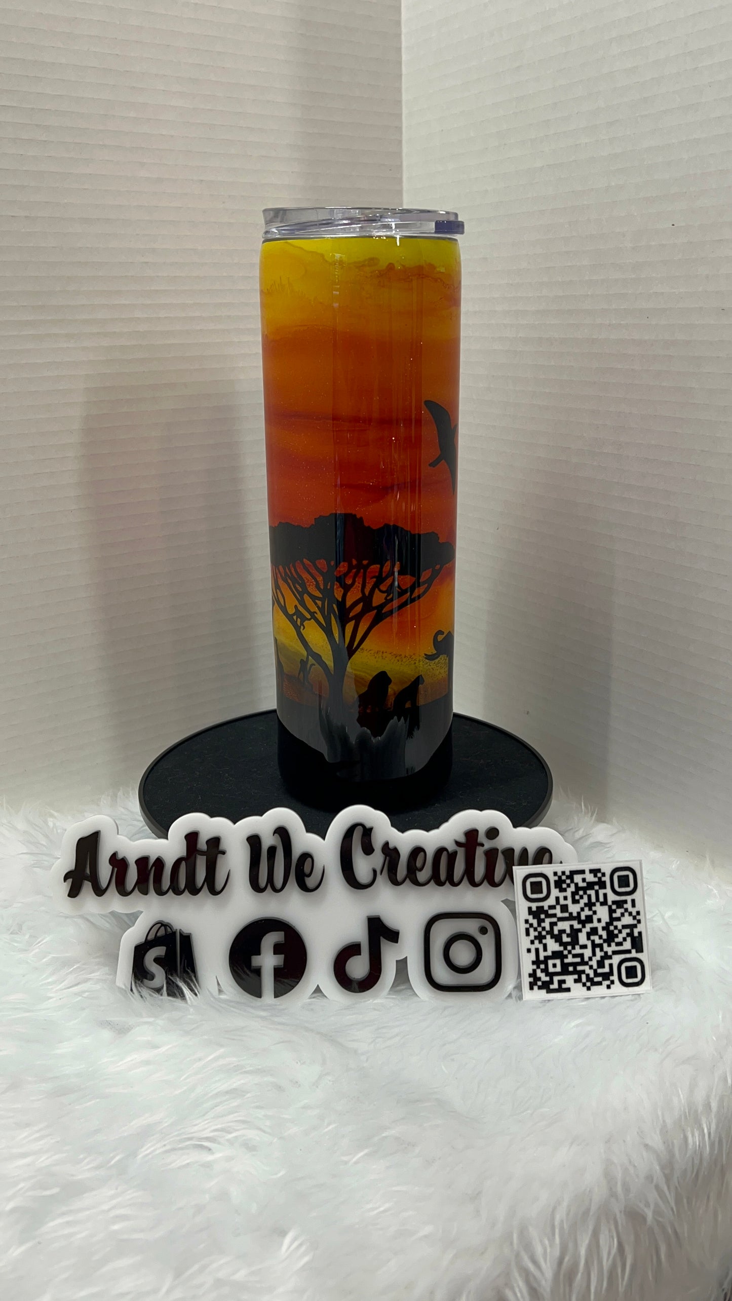 Ready to Ship - 30oz Skinny Tumbler (Alcohol Ink)