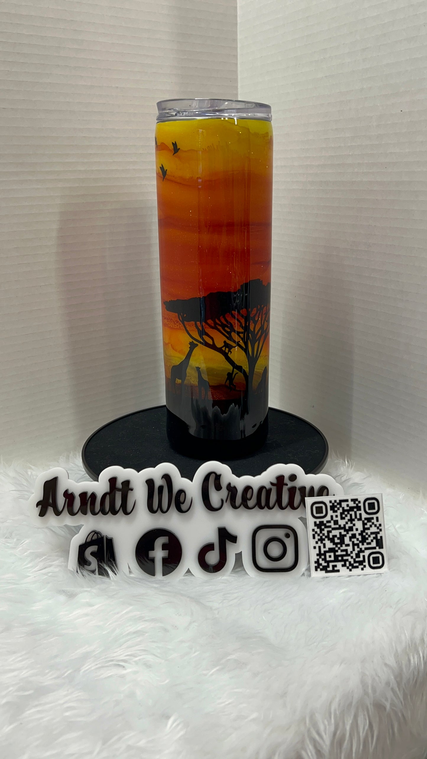 Ready to Ship - 30oz Skinny Tumbler (Alcohol Ink)