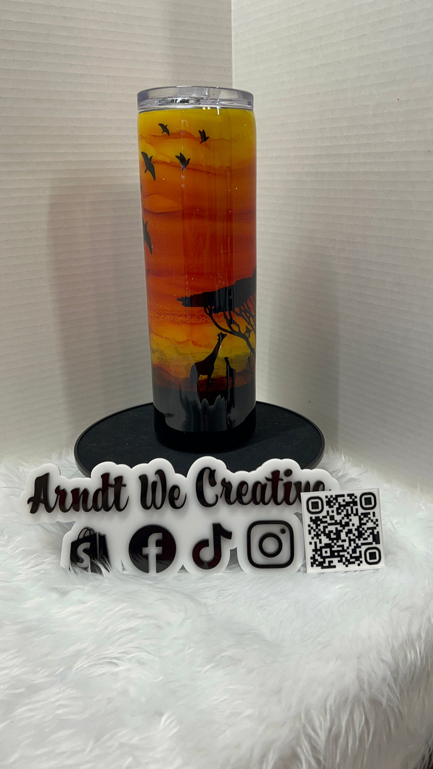 Ready to Ship - 30oz Skinny Tumbler (Alcohol Ink)