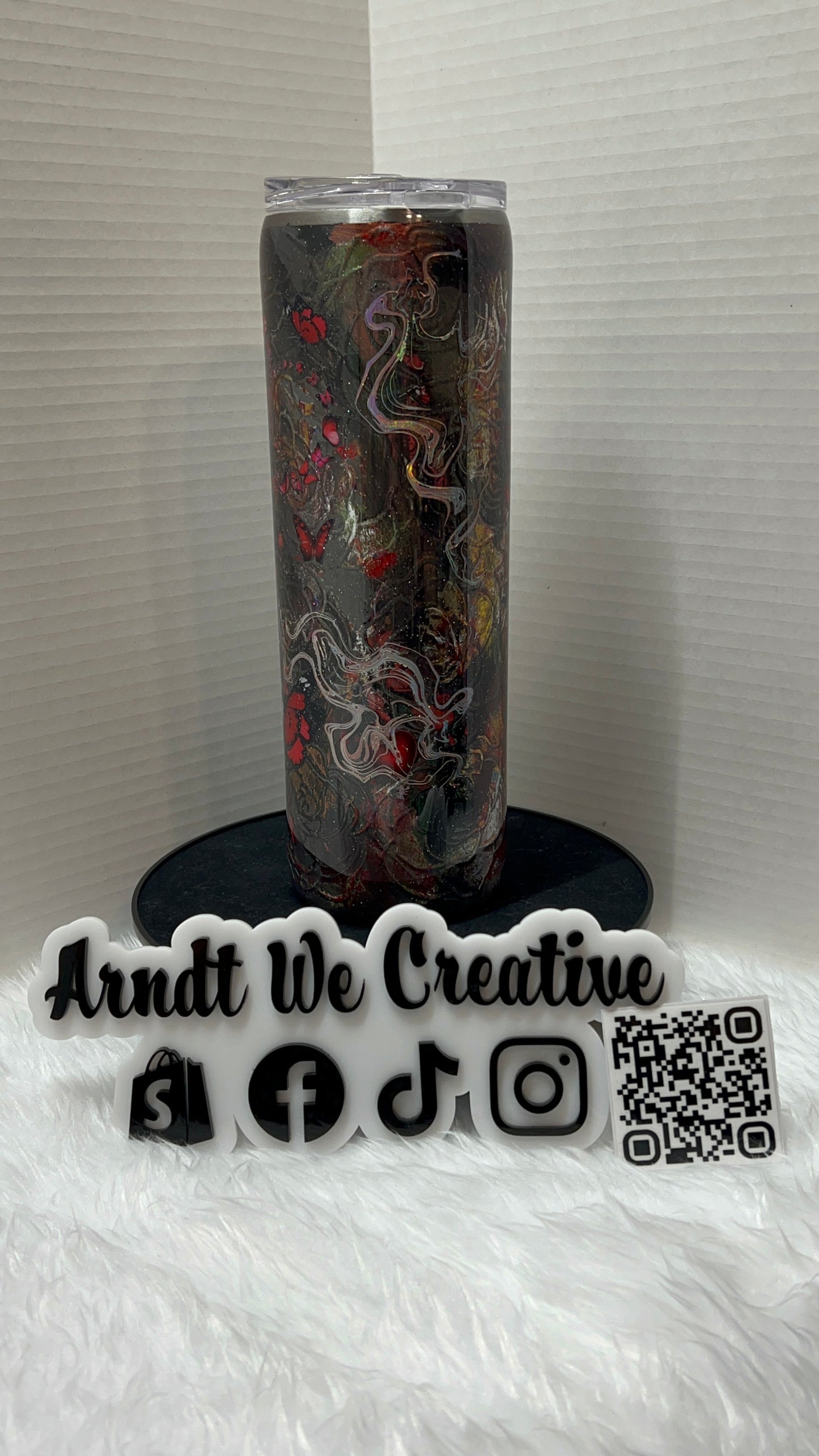 Ready to Ship - 30oz Skinny Tumbler (Remember Your Why grunge)