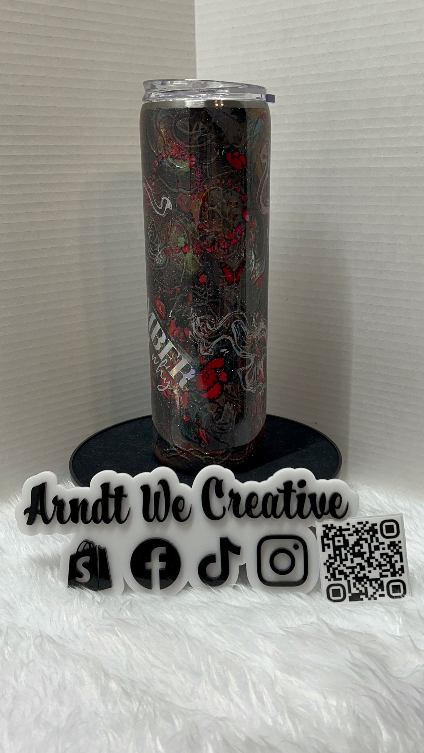 Ready to Ship - 30oz Skinny Tumbler (Remember Your Why grunge)