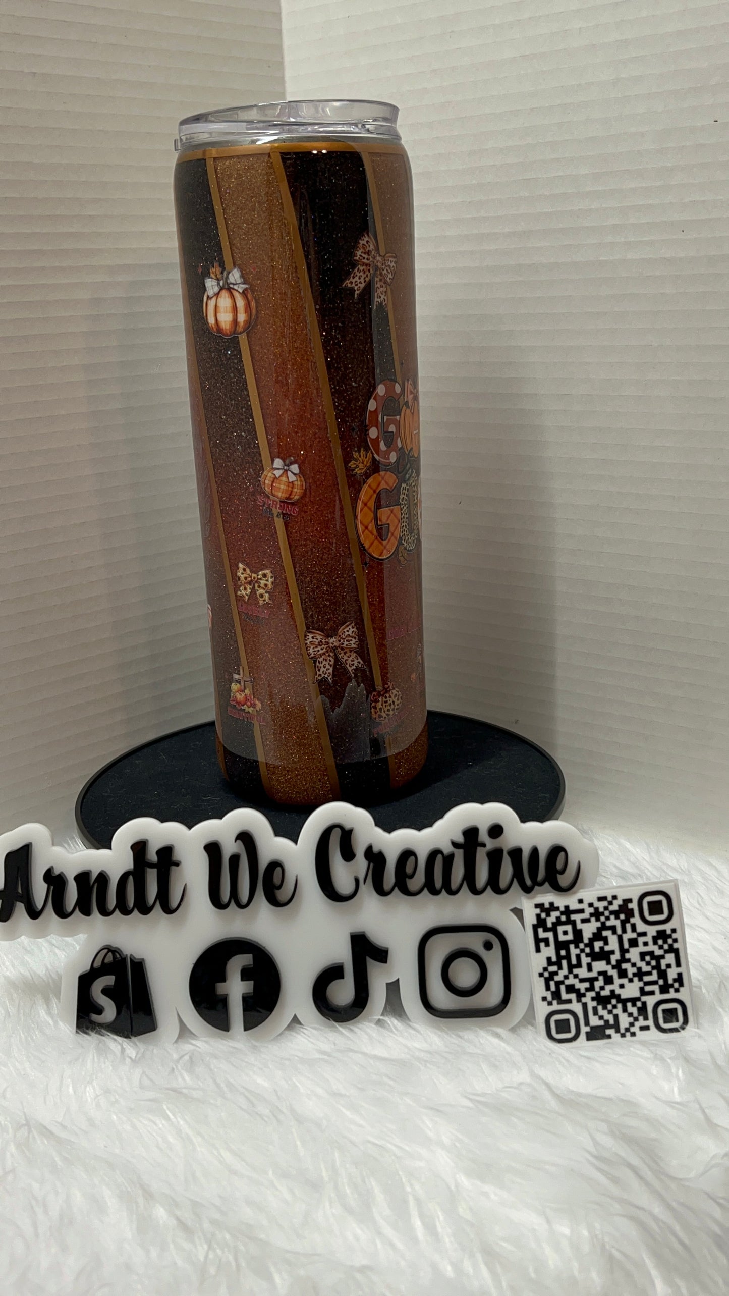 Ready to Ship - 30oz Skinny Tumbler (Double Ombre God is Good)