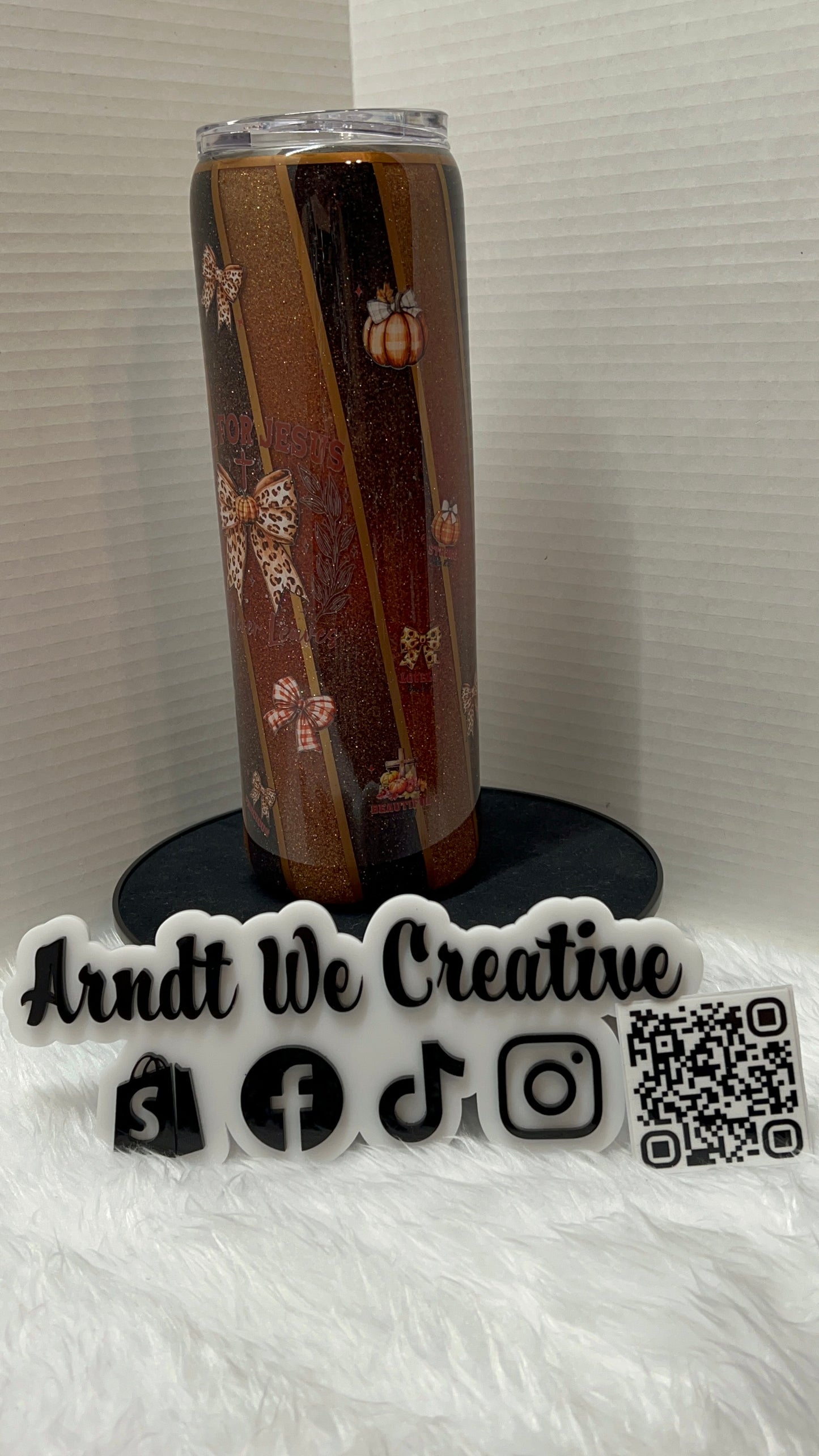 Ready to Ship - 30oz Skinny Tumbler (Double Ombre God is Good)