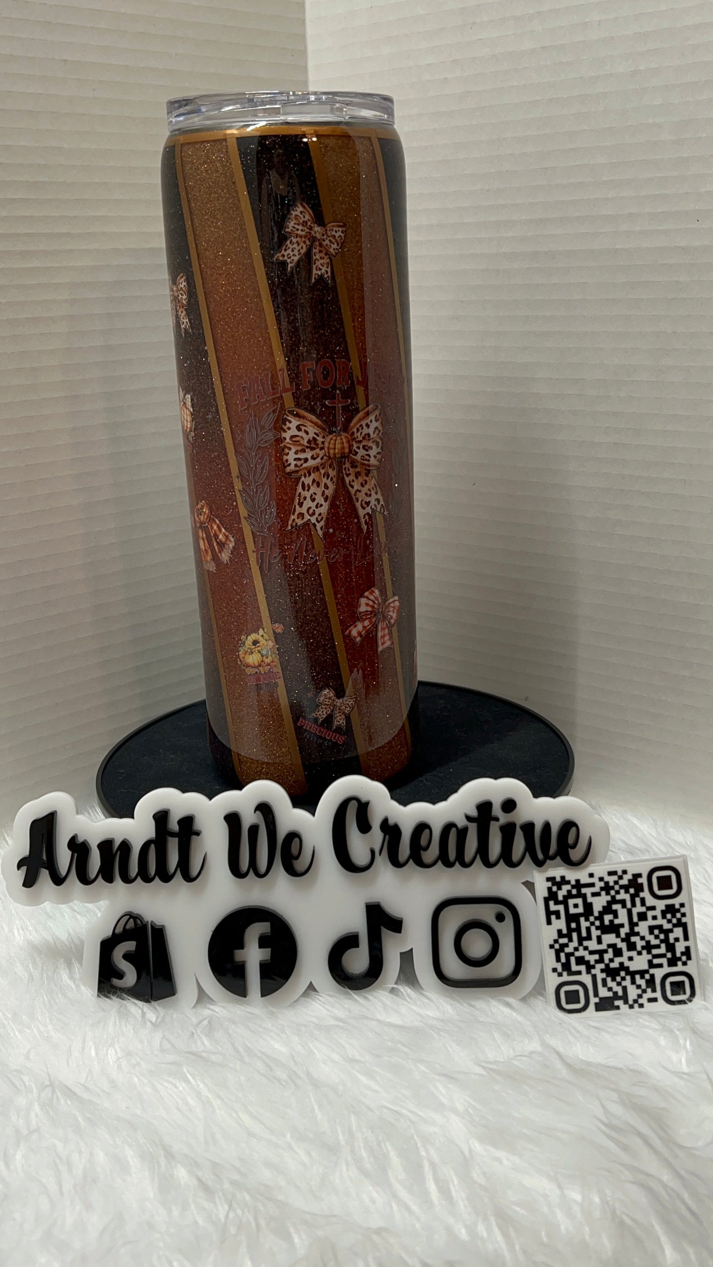 Ready to Ship - 30oz Skinny Tumbler (Double Ombre God is Good)