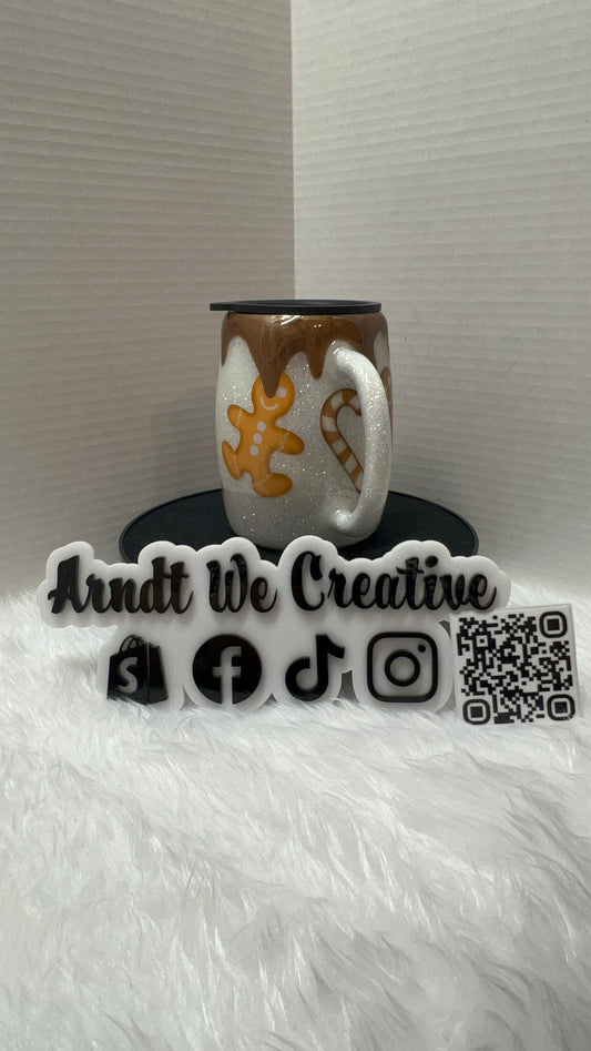 Ready to Ship - 14oz Coffee Mug (Gingerbread man)