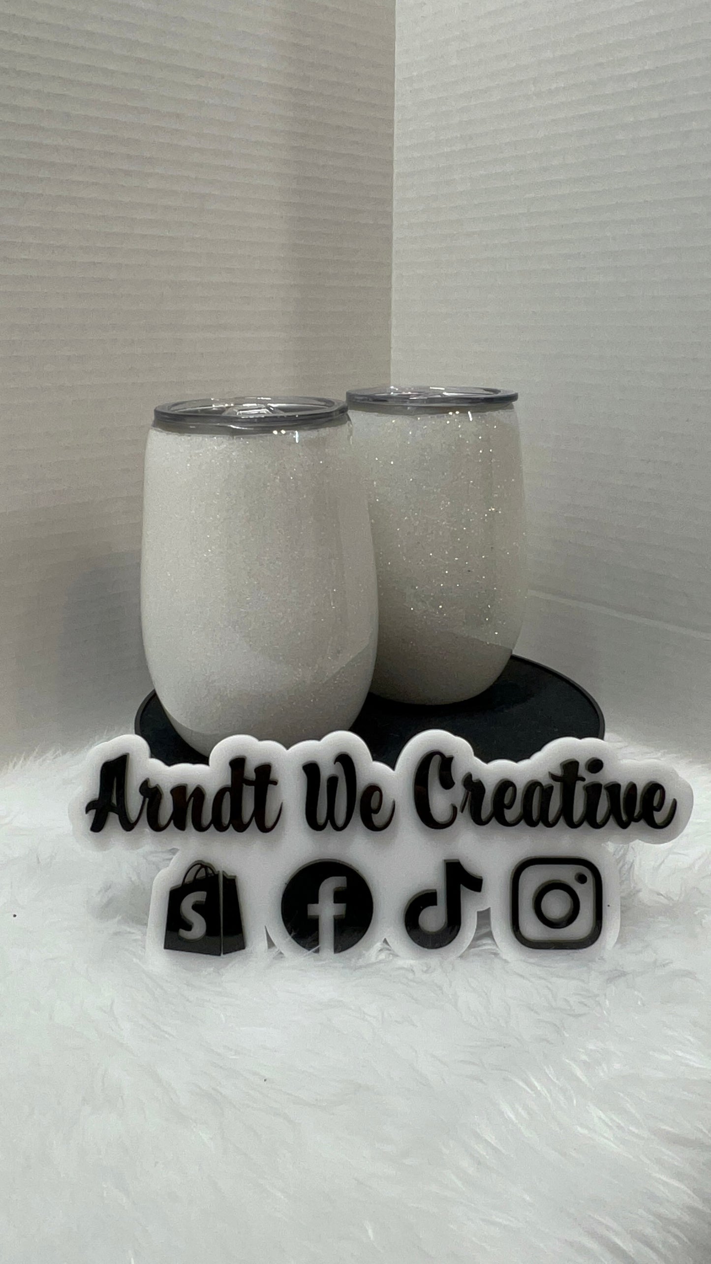 Ready to Ship - 14oz Stemless Wine Tumbler (Mr. & Mrs. Snowman)