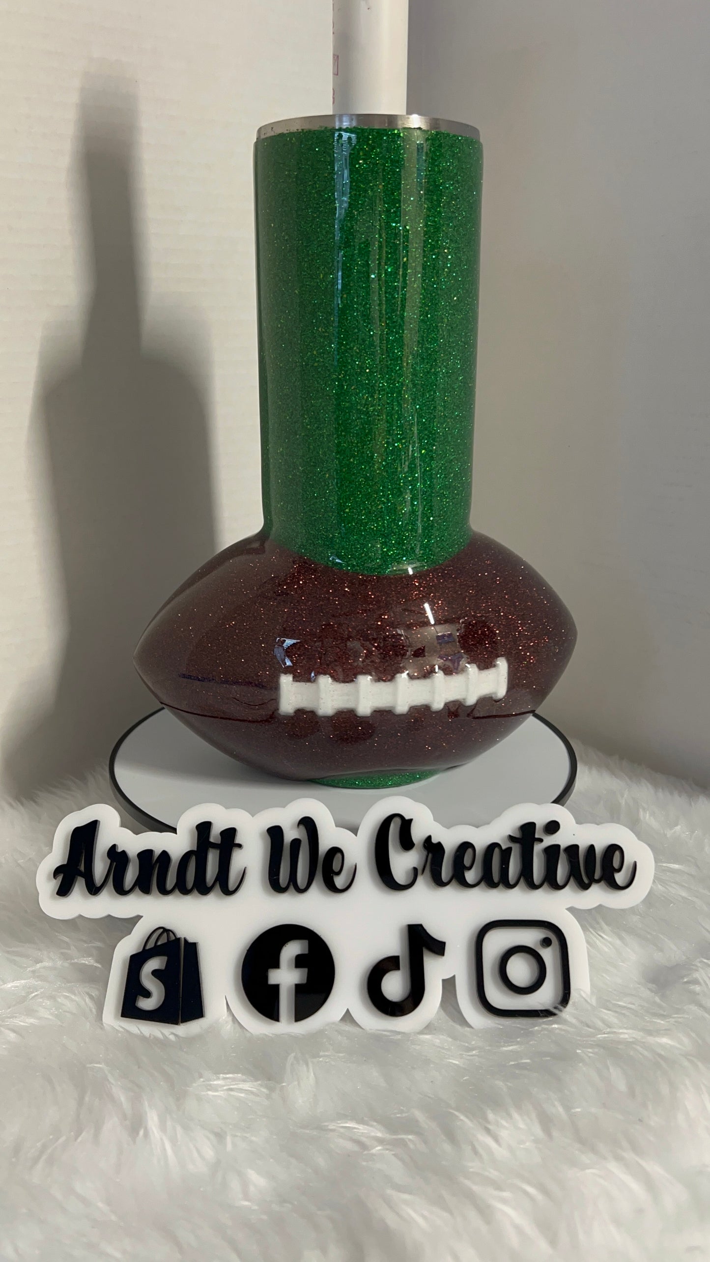 Ready to Personalize - 30oz Skinny Tumbler (Personalize Your Football Tumbler)