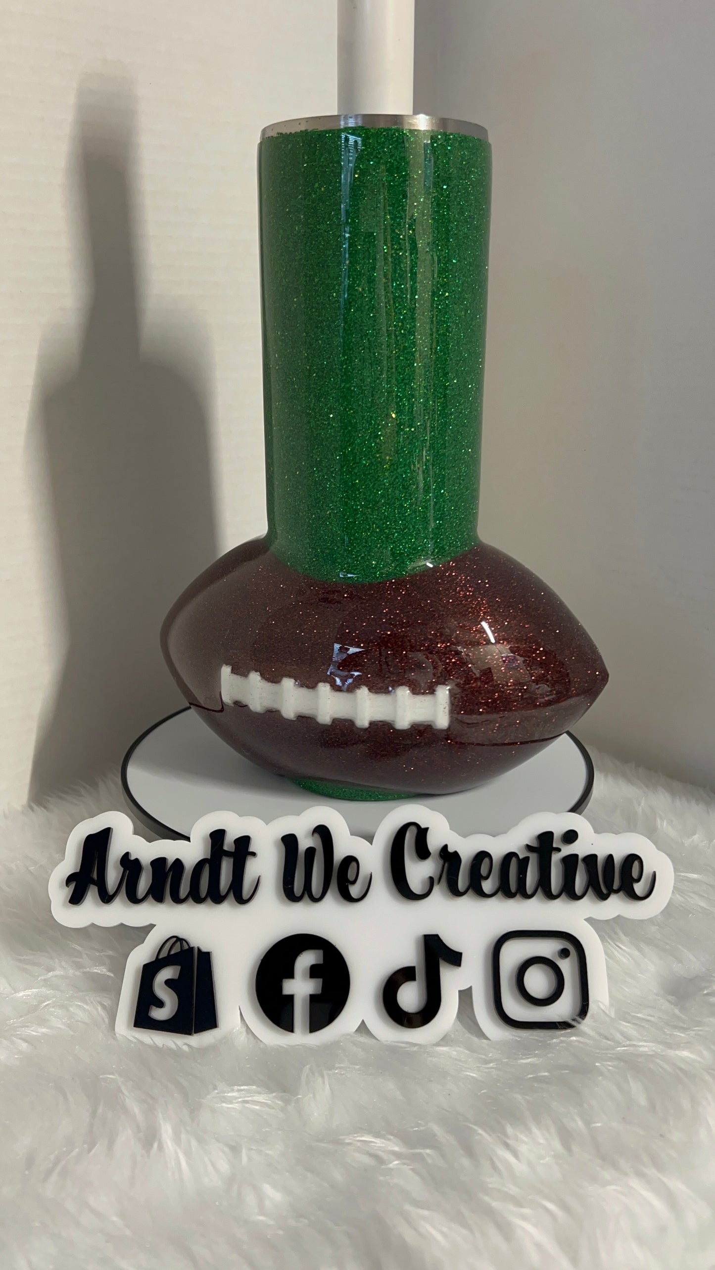 Ready to Personalize - 30oz Skinny Tumbler (Personalize Your Football Tumbler)