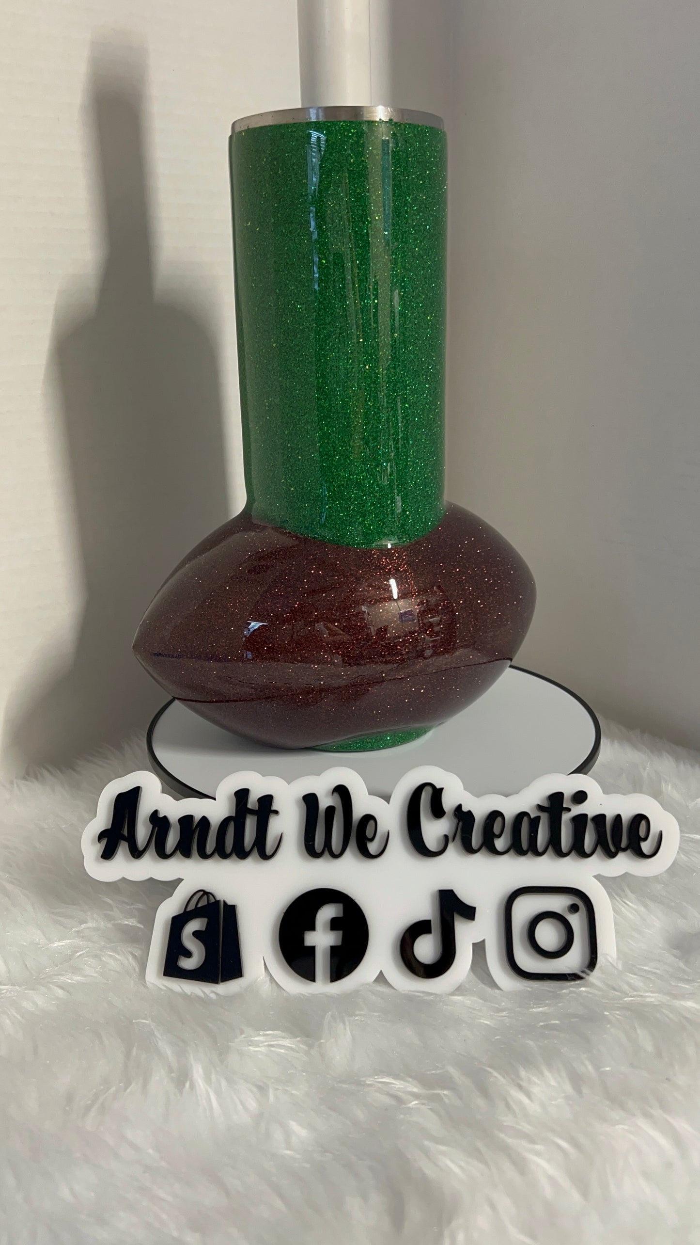 Ready to Personalize - 30oz Skinny Tumbler (Personalize Your Football Tumbler)