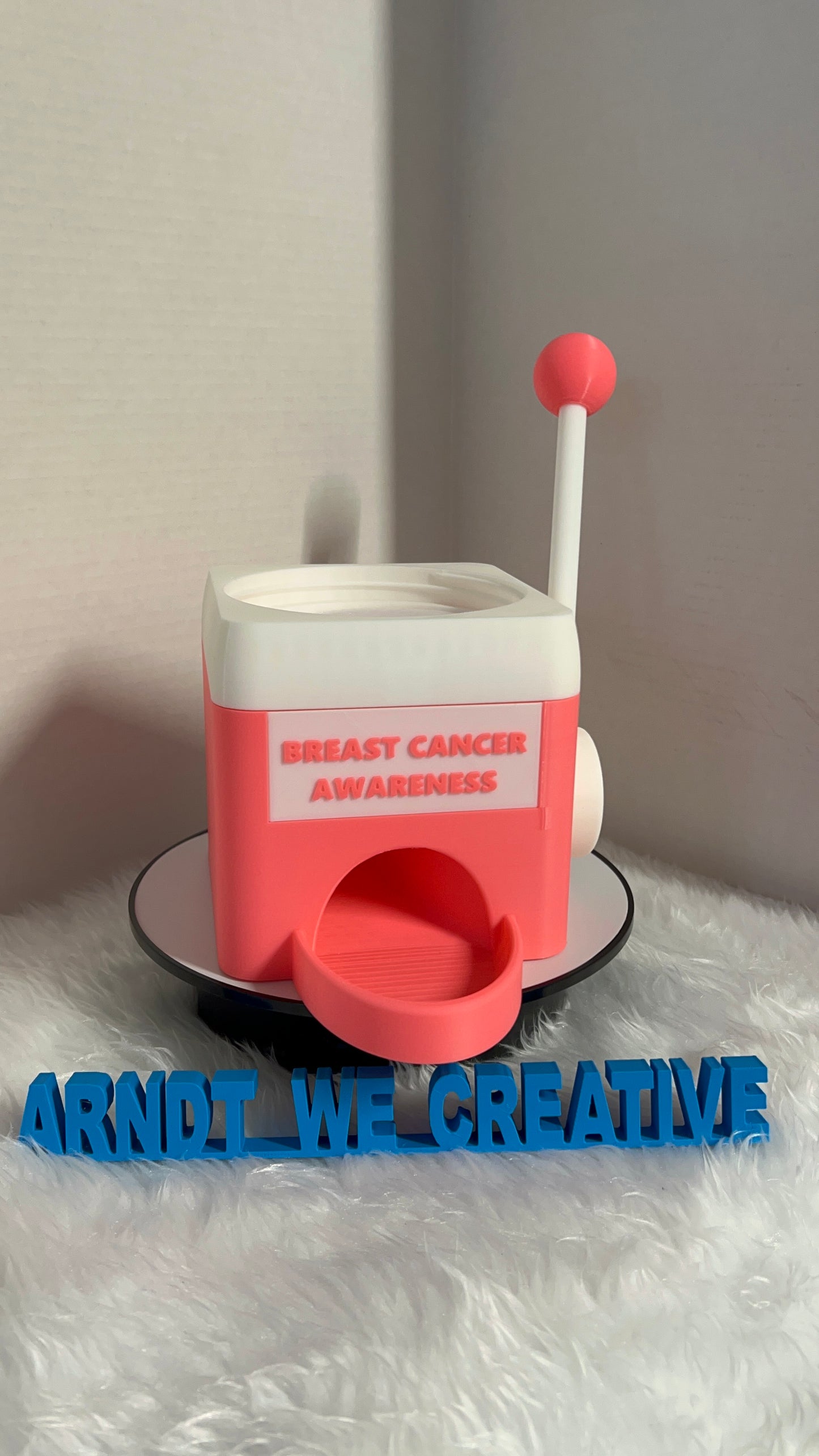 3D Printed Candy Machine (Breast Cancer Awareness)