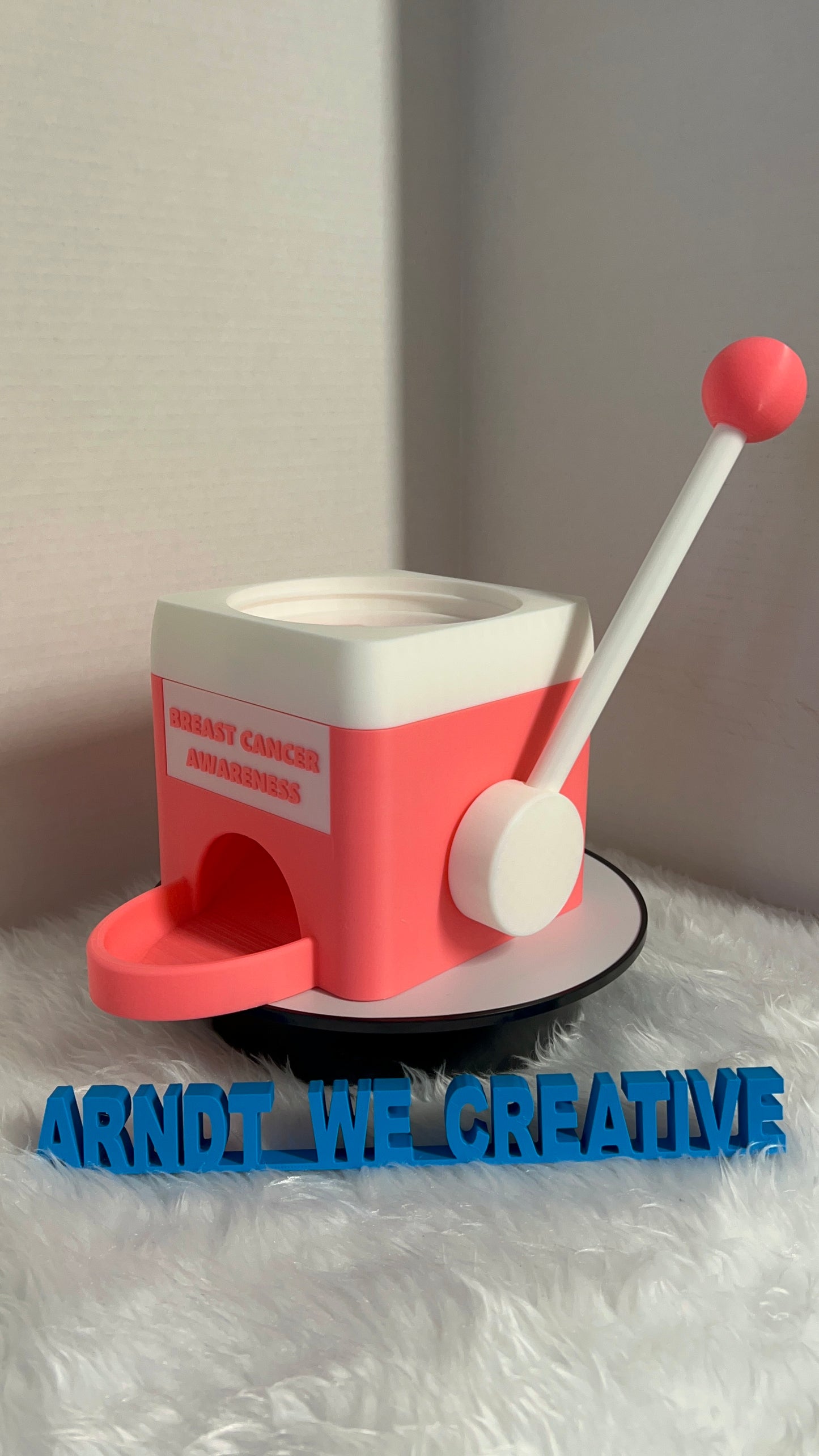 3D Printed Candy Machine (Breast Cancer Awareness)