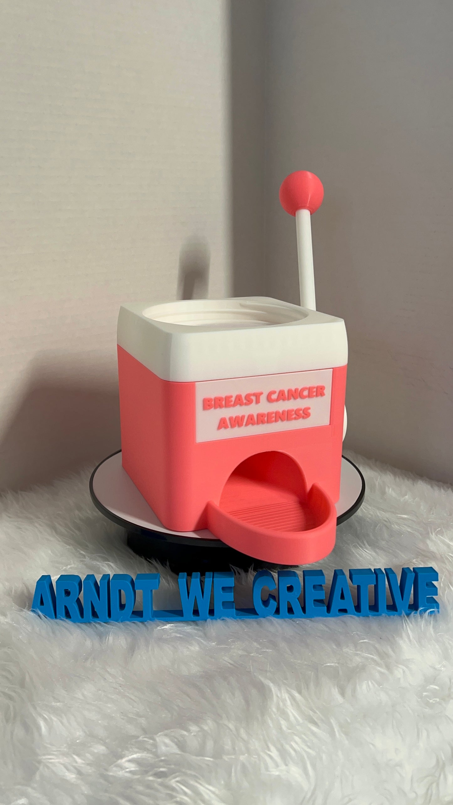 3D Printed Candy Machine (Breast Cancer Awareness)