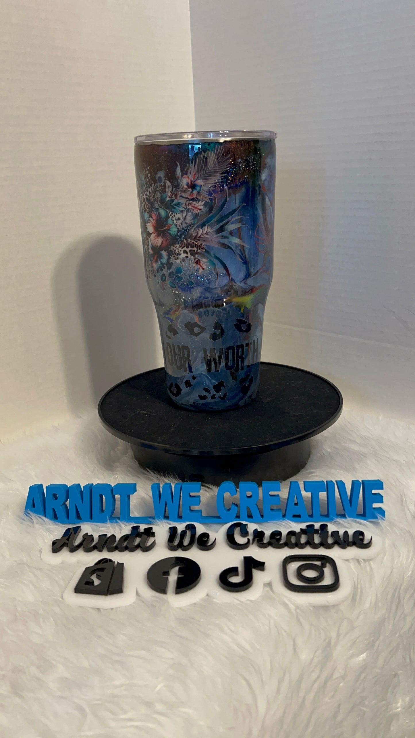 Ready to Ship - 30oz Modern Curve Tumbler (Know Your Worth)