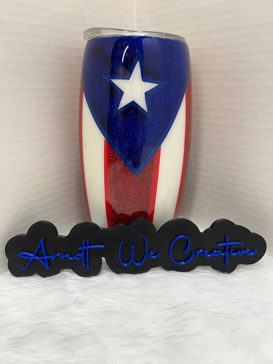 Ready to Ship - 25oz Stemless Wine (Football style)