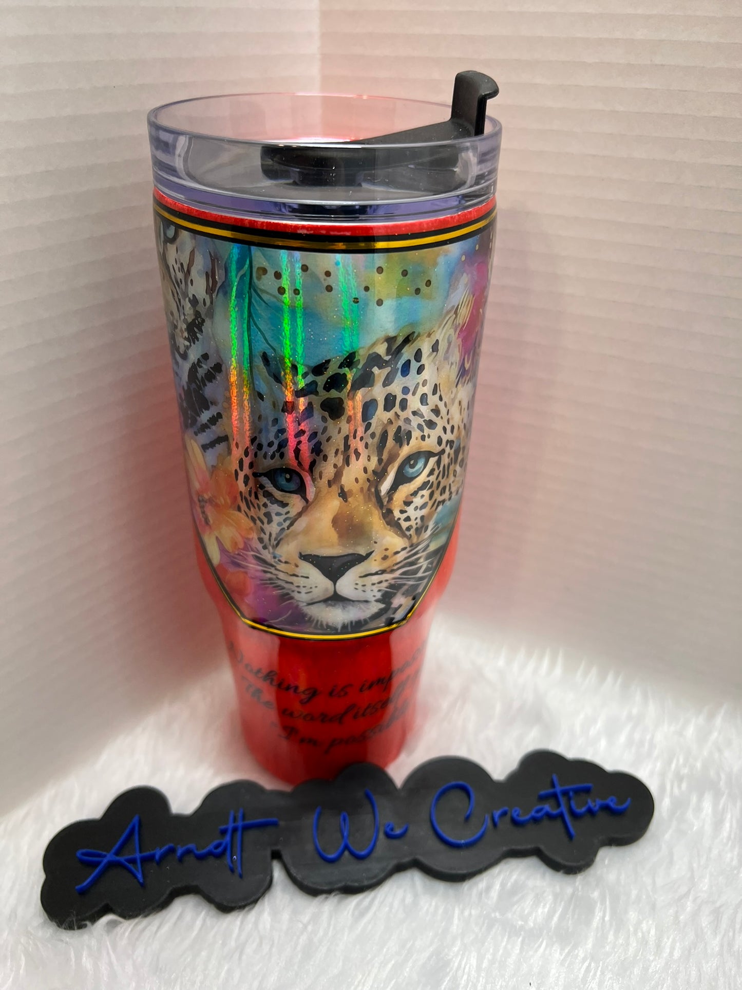 Ready to Ship - 30oz Grippy Tumbler (Cheetah)