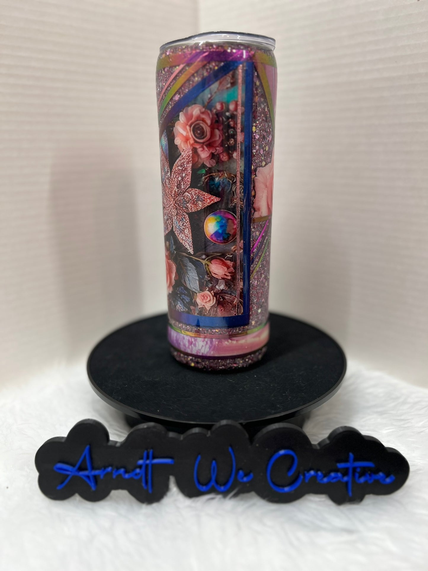 Ready to Ship - 20oz Skinny Tumbler (Pink Abstract)