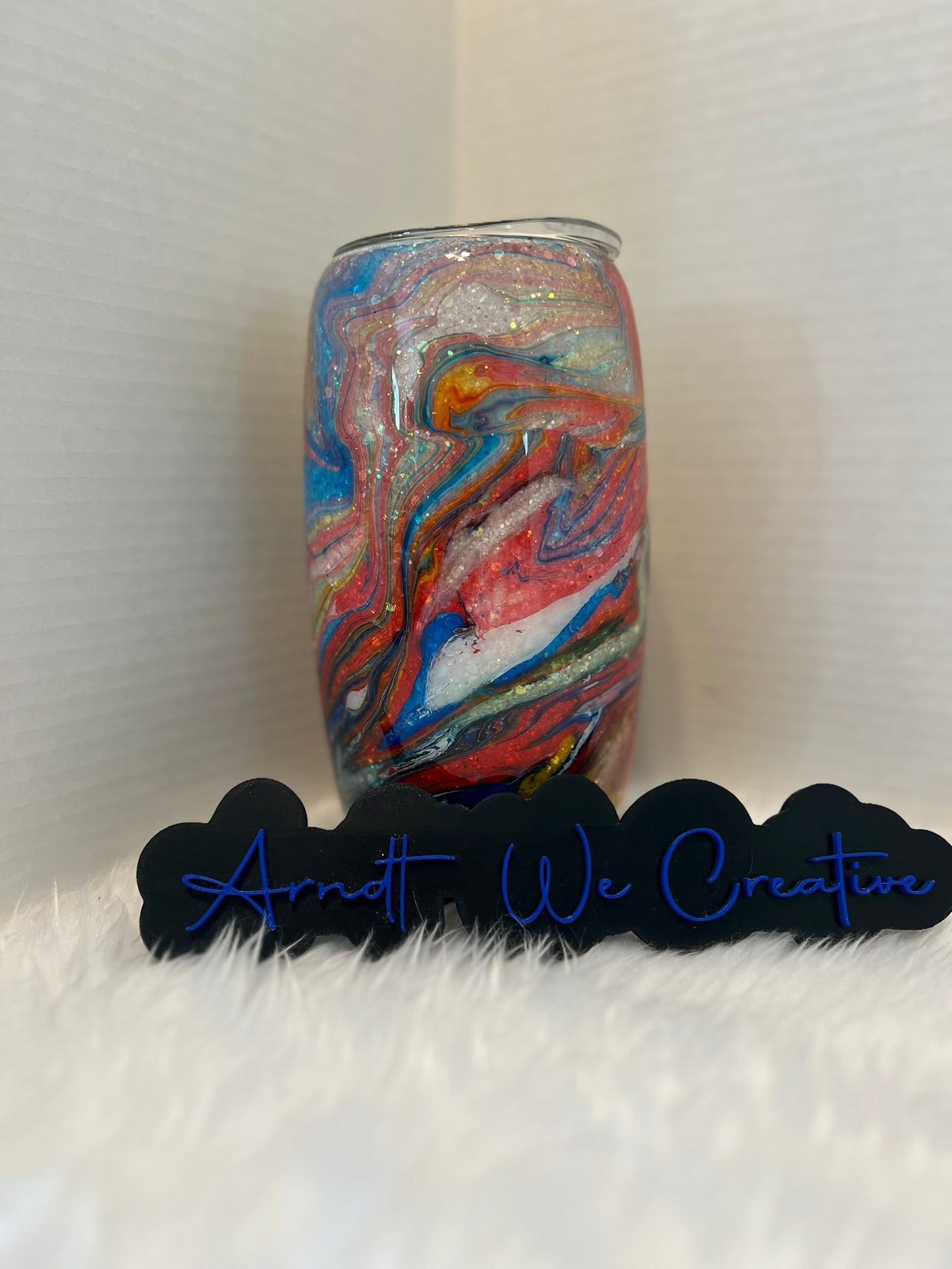 Ready to Ship - 25oz Stemless Wine (Groovy Gnome Hydrodip)