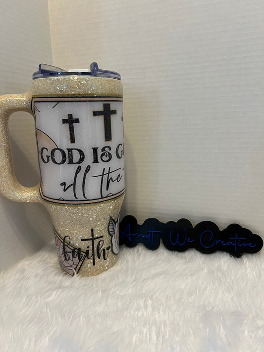 Ready to Ship - 40oz Handle Tumbler (Patriotic)